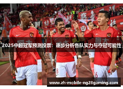 2025中超冠军预测投票：逐步分析各队实力与夺冠可能性